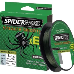 SpiderWire Tresse Stealth Smooth 8 Moss - Vert - 150M * Fils - Tresses - Bdl Carnassier|Tresses - Fils - Bdl Mer