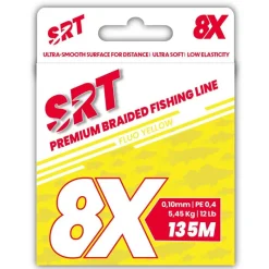 SRT Tresse 8X Fluo Yellow - 135M * Fils - Tresses - Bdl Carnassier