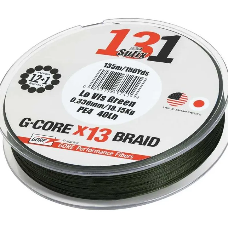 Sufix Tresse 131 G-Core Green * Fils - Tresses - Bdl Carnassier