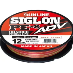 Sunline Tresse Siglon Braid Pe Adv 8X Multicolor - 150M * Fils - Tresses - Bdl Carnassier