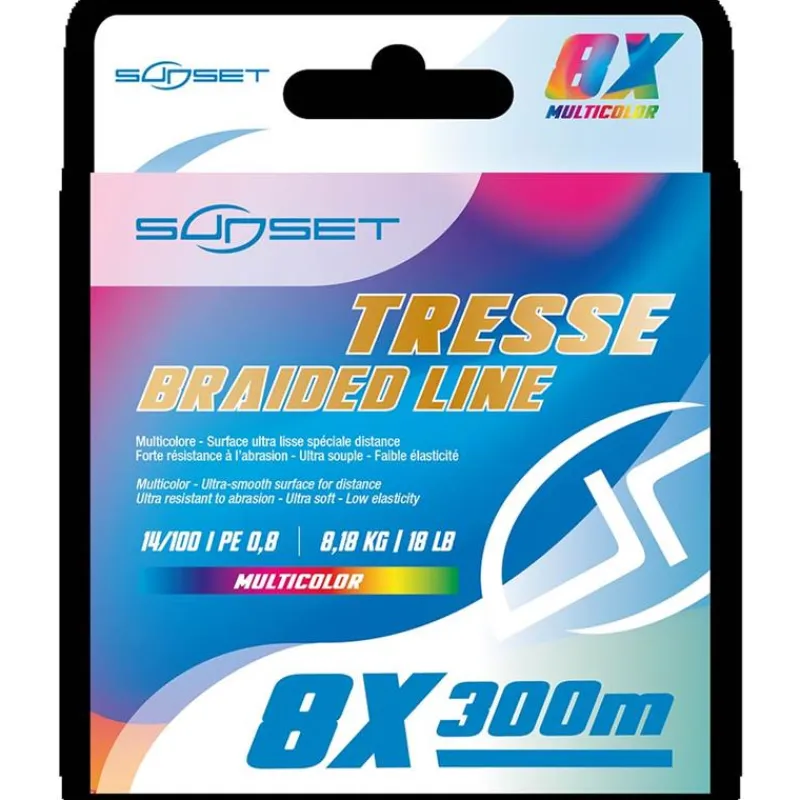 Sunset Tresse 8X Rs Competition Multicolor - 300M * Tresses - Fils - Bdl Mer