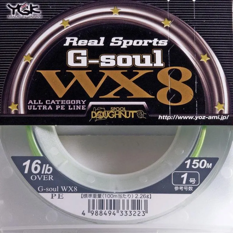 YGK Tresse Wx8 Real Sports G Soul * Fils - Tresses - Bdl Carnassier|Tresses - Fils - Bdl Mer