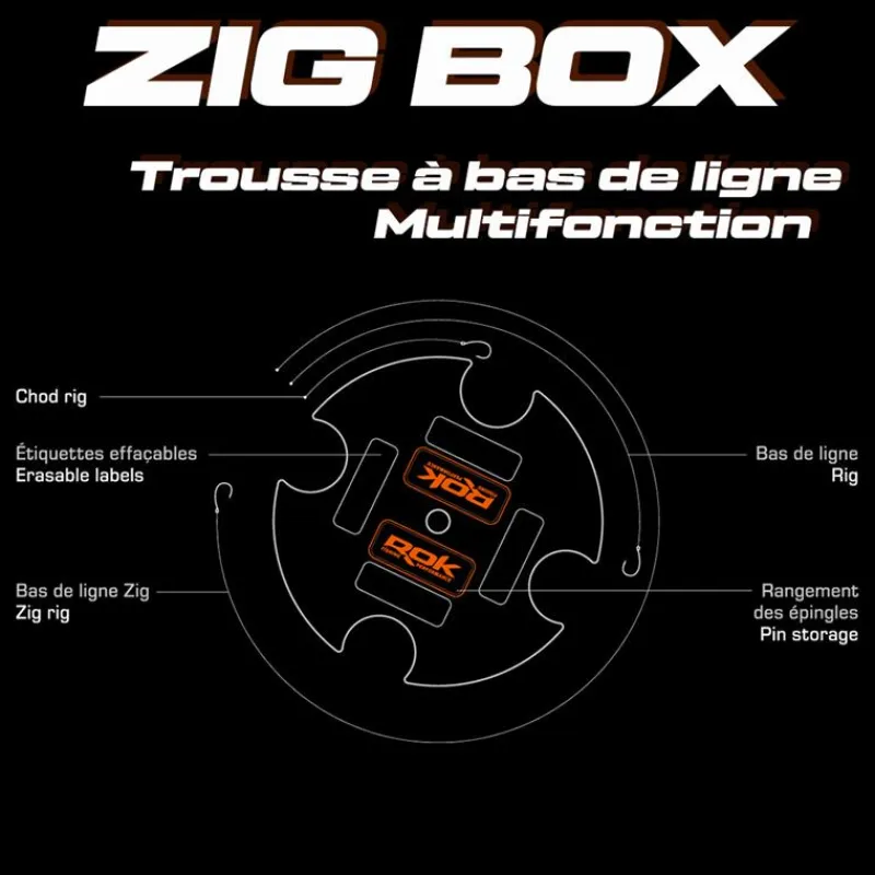 Rok Fishing Trousse À Bas De Ligne Multifonction Zig Box * Bagagerie Carpe