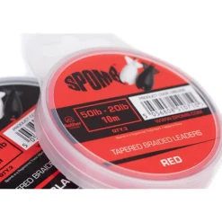 Spomb Tête De Ligne Conique Tapered Braided Leaders - 10M * Fils - Tresses Carpe