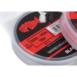 Spomb Tête De Ligne Conique Tapered Braided Leaders - 10M * Fils - Tresses Carpe