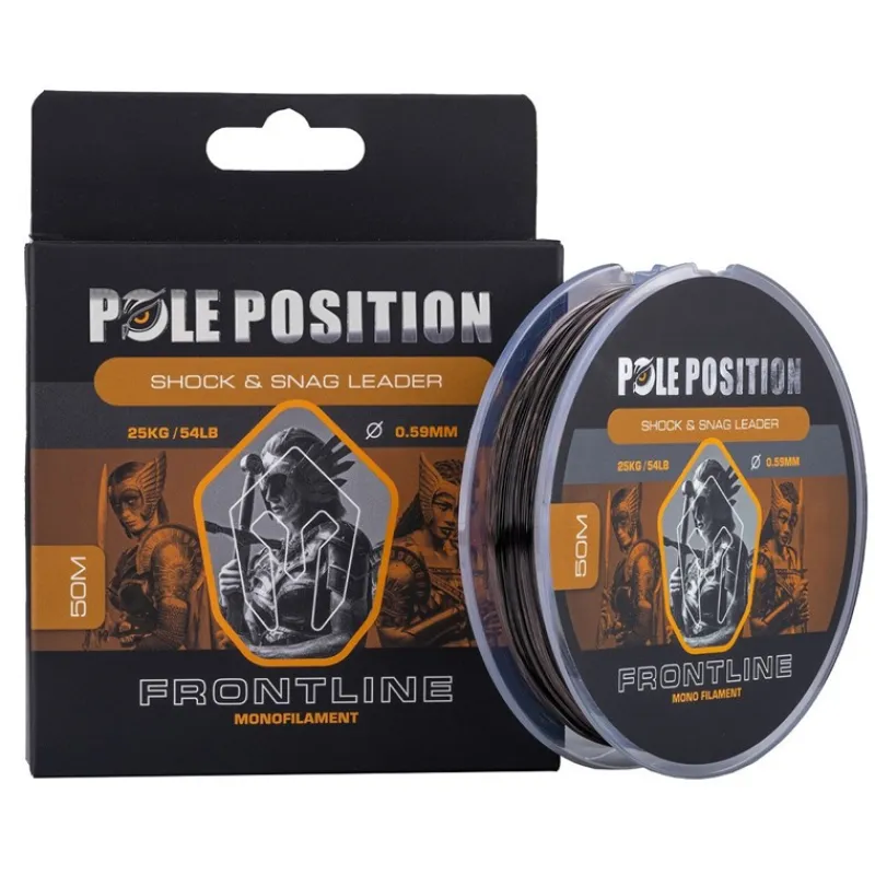 Pole Position Tête De Ligne Frontline Mono - 50M * Fils - Tresses Carpe