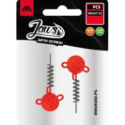 Mikado Tête Plombée Jaws Avec Vis Uv Orange * Têtes Plombées