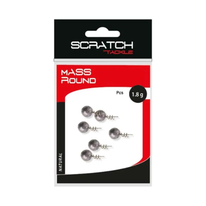 Scratch Tackle Tête Plombée Mass Round * Têtes Plombées