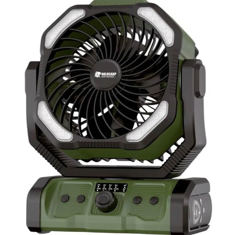 Ventilateur Portable Holdcarp Rechargeable Doublemotor Fan