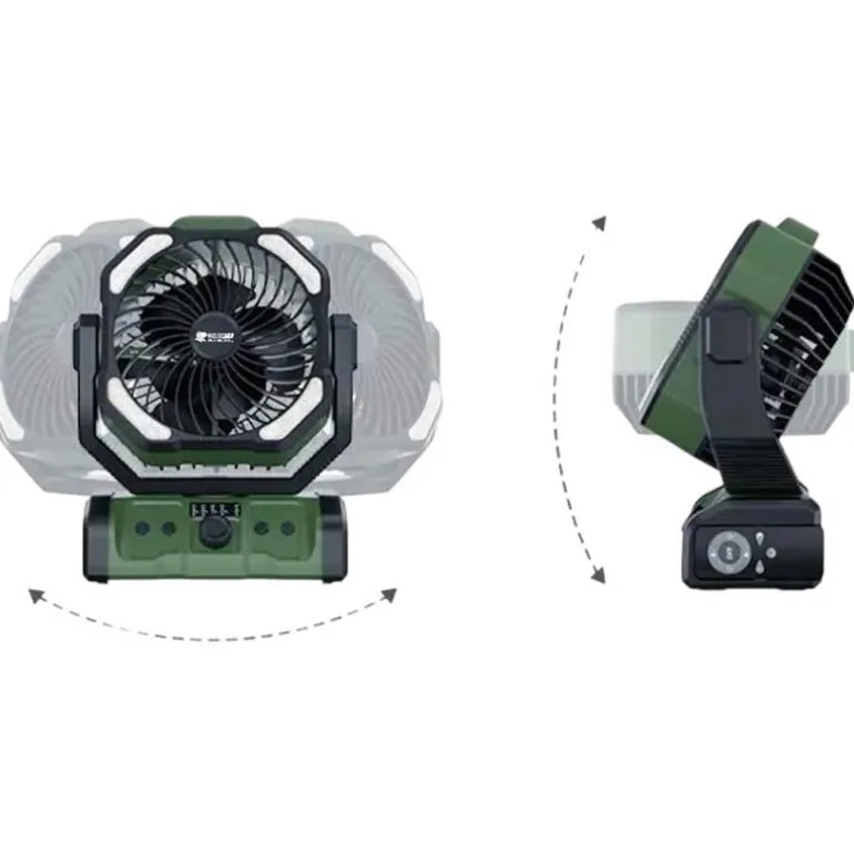 Ventilateur Portable Holdcarp Rechargeable Doublemotor Fan