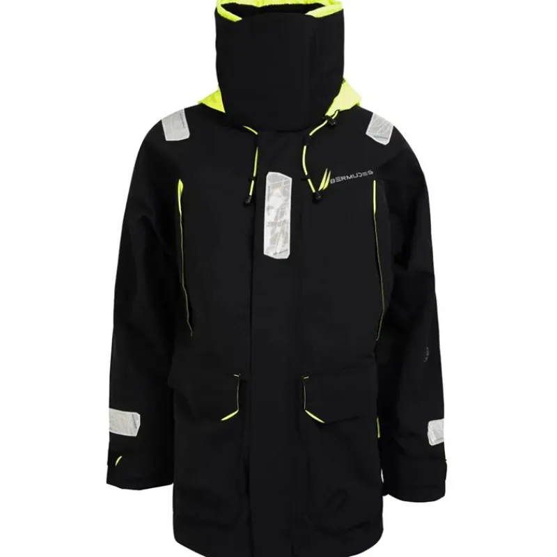 Bermudes Veste Homme Offshore Impermeable - Noir/Gris * Vestes De Pêche