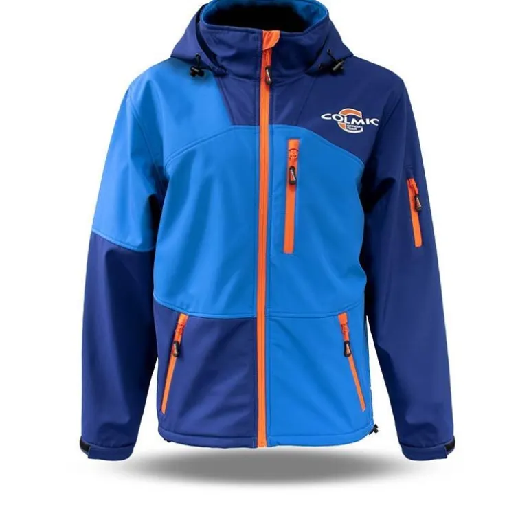 Veste Homme Colmic Softshell Official Team Impermeable - Bleu
