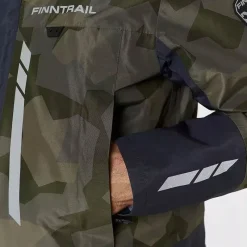 Finntrail Veste Homme Imperméable Greenwood - Camo Shadow Green * Vestes De Pêche
