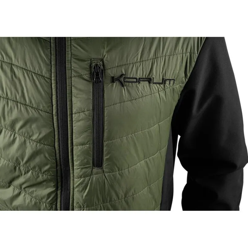 Korum Veste Homme Thermashell Thermique - Vert/Noir * Vestes De Pêche