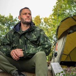 Sonik Veste Homme Lightweight Jacket Camo - Vert * Vestes De Pêche