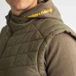 Adventer & Fishing Veste Sans Manche Homme Insulated Vest Olivine - Olive * Vestes De Pêche