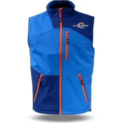 Colmic Veste Sans Manche Homme Softshell Official Team Impermeable - Bleu * Sweats & Polaires