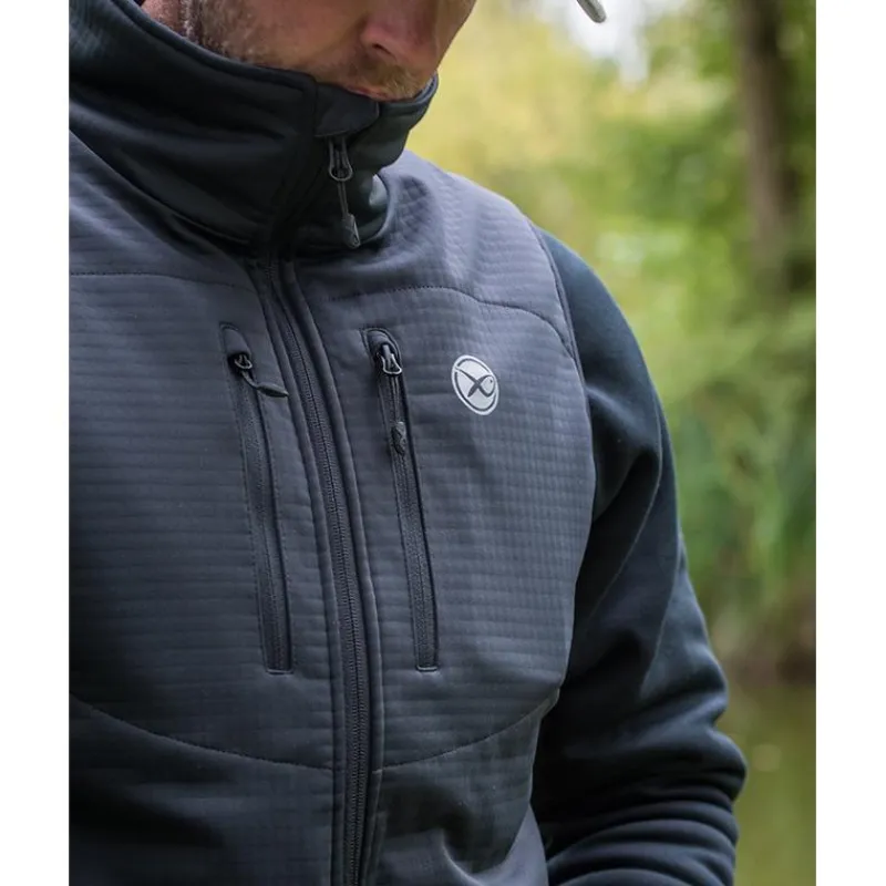 Fox Matrix Veste Sans Manche Homme Therma-Foil Gilet - Noir * Vestes De Pêche