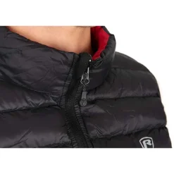 Fox Rage Veste Sans Manche Homme Pro Series Reversible Lightweight Quilted Gilet - Noir/Rouge * Vestes De Pêche