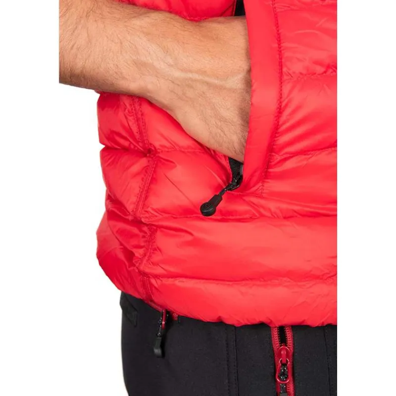 Fox Rage Veste Sans Manche Homme Pro Series Reversible Lightweight Quilted Gilet - Noir/Rouge * Vestes De Pêche