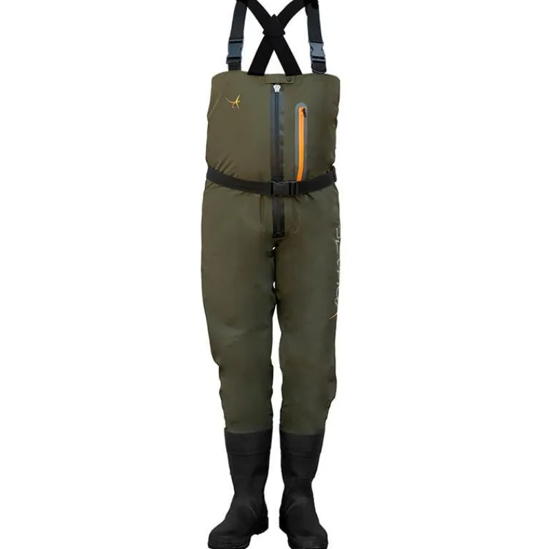 Devaux Waders Respirant Zip 400 Botte - Olive * Wading|Wading
