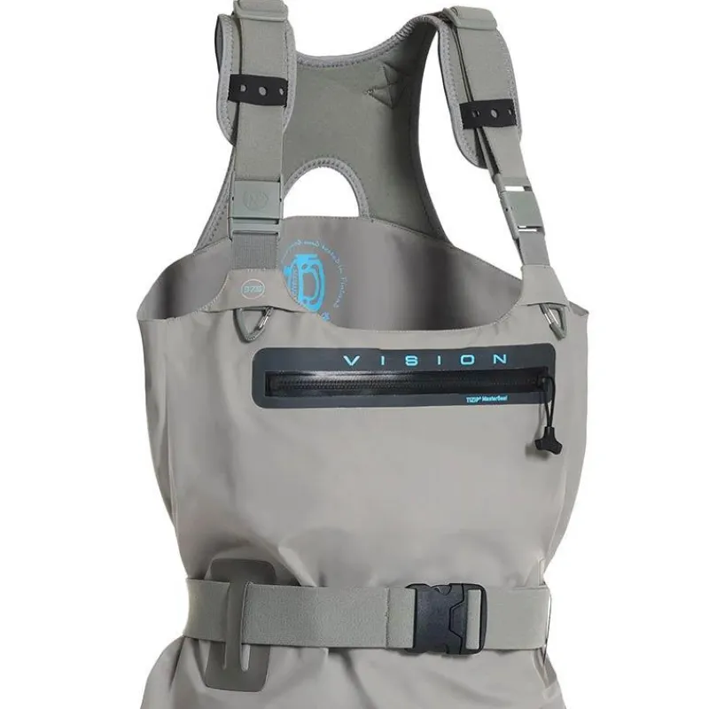 Waders Stocking Respirant Vision Koski Grey Zip Waders